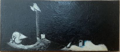René AUDEBES (1922-1993)
Les oiseaux
Huile...