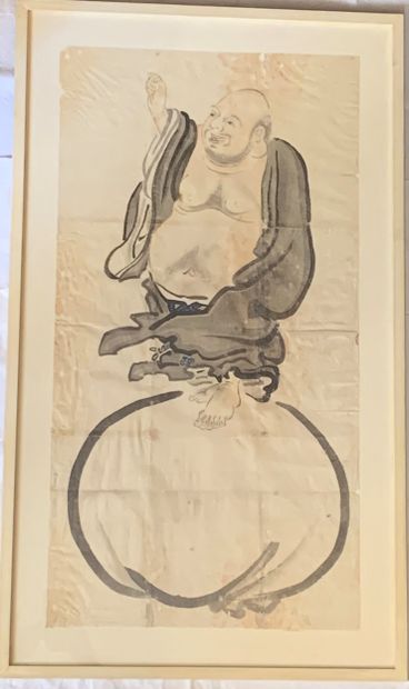 Ecole japonaise du XIXème s.
Hoteil, Dieu...