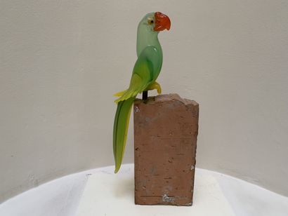 Ecole contemporaine
Perroquet
Sculpture en...