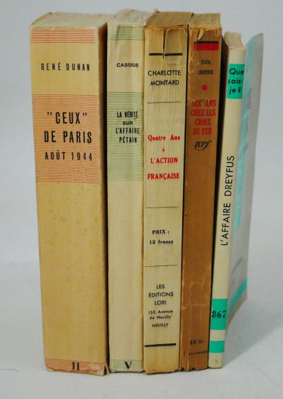 Lot :
- René DUNAN. 
Ceux de Paris. Août...
