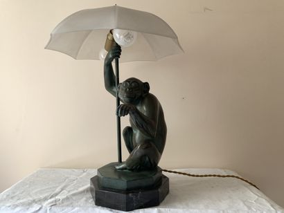Max LE VERRIER (1891 - 1973).
Pluie ou Singe...