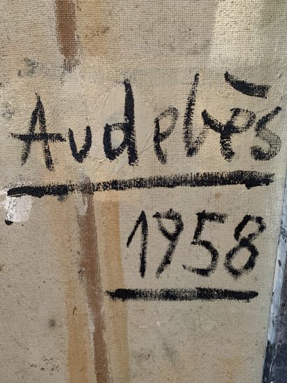 René AUDEBES (1922-1993)
Personnage assis...