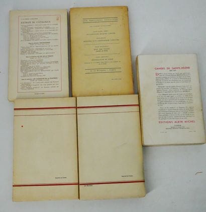 Lot :
- Maxime DU CAMP. 
Souvenirs d’un demi-siècle.
Hachette,...