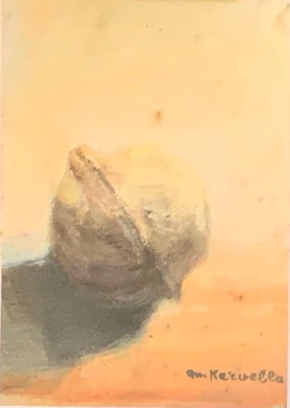 Marcel KERVELLA (1930-)
Noix
Gouache signée...