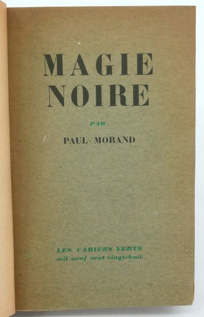 PAUL MORAND. 
- Lewis et Irène.
Bernard Grasset,...