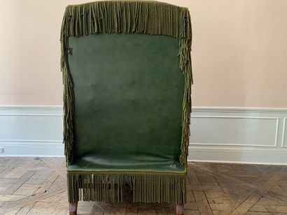 Fauteuil à oreilles à dossier basculant en...