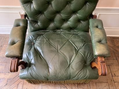 Fauteuil à oreilles à dossier basculant en...