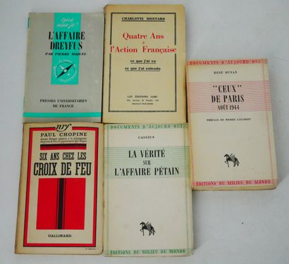 Lot :
- René DUNAN. 
Ceux de Paris. Août...