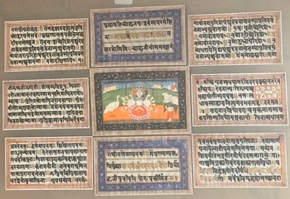 Ecole indienne du XIXème s.
Deux gouaches...