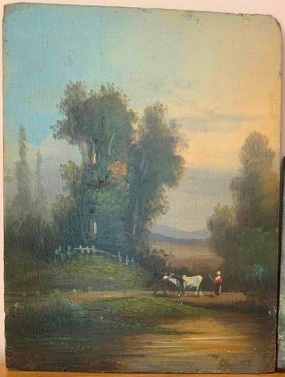 Ecole du XIXème s.
La gardienne de vache
Le...