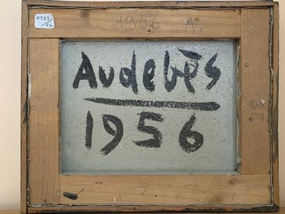 René AUDEBES (1922-1993) 
Visage
Huile sur...