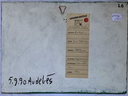 René AUDEBES (1922-1993)
Sans titre
Huile...