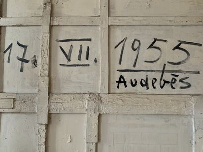 René AUDEBES (1922-1993)
L'escalade du mur