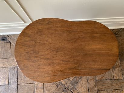 Tabouret d'aisance en bois naurel à piètement...