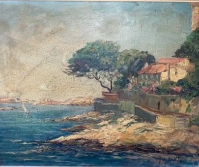 Ecole française du XXe siècle 
Corniche de...