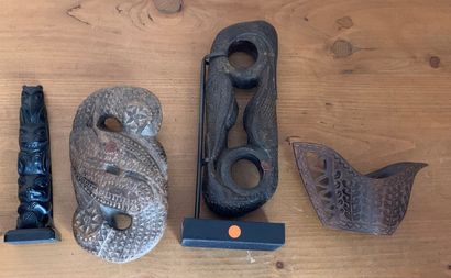 Lot d'objets océaniens et divers