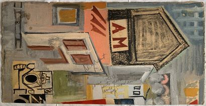 Armand MEFFRE (1929-2009)
Nature-morte cubisante
Gouache...