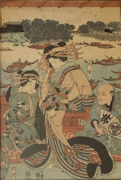 Utagawa KUNIYOSHI (1797-1861) d'après
Scènes...