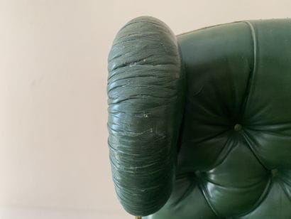 Fauteuil à oreilles à dossier basculant en...