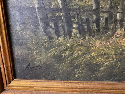 ANDREY (XXe siècle)
Chemin à l’orée du bois
Huile...