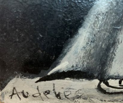 René AUDEBES (1922-1993) 
Personnages
Huile...