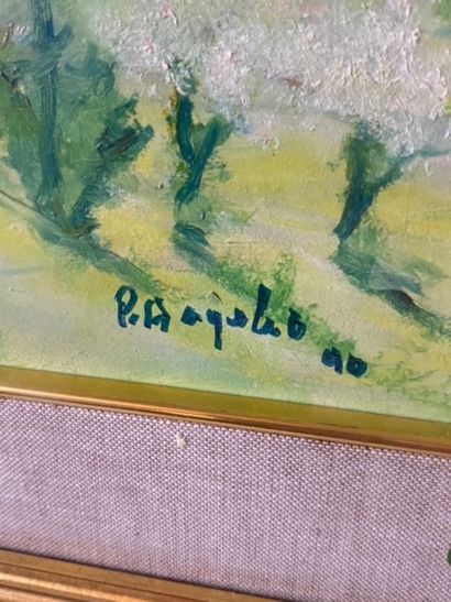 Lot :
- Victor HENRY (1855-1942) 
Des saules...