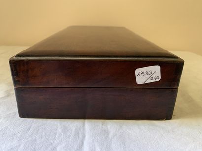 Coffret d'écolier en bois naturel, Chine...