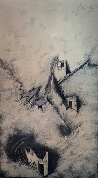 René AUDEBES (1922-1993)
Maisons dans la...