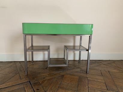 Bureau d'enfant à piètement en métal tubulaire...