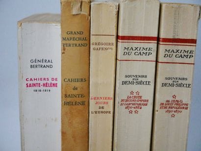 Lot :
- Maxime DU CAMP. 
Souvenirs d’un demi-siècle.
Hachette,...