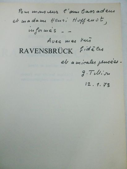 Lot :
- Germaine TILLON. 
Ravensbrück.
Seuil,...