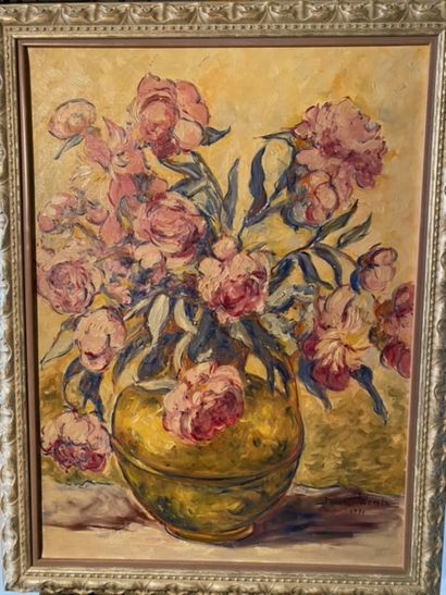 Simone DUVAL WENTA (1934-2015) 
Bouquet de...
