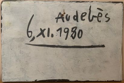 René AUDEBES (1922-1993)
Monstre
Huile sur...