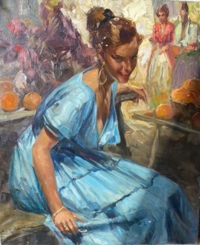 Richard DURANDO TOGO (1910- ?) 
Jeune marchande...
