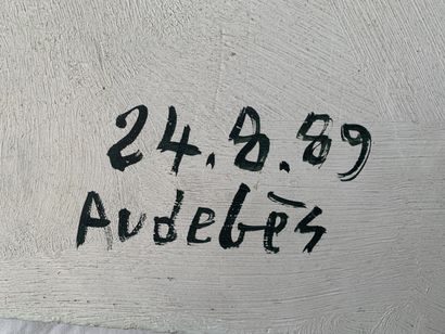René AUDEBES (1922-1993)
La cour de ferme
Huile...