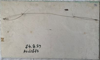 René AUDEBES (1922-1993)
La cour de ferme
Huile...