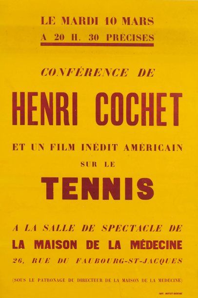 affiche de l'annonce de la 