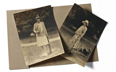 2 photographies de Helen Wills( tirage d'époque)...