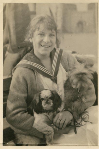 photographie de Suzanne Lenglen jeune avec...