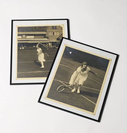 2 photographies de Suzanne Lenglen à US Open...