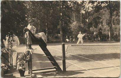 carte photographique adressée à Suzanne Lenglen...
