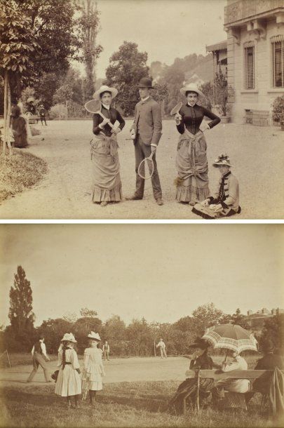 2 photographies de 1895 : 