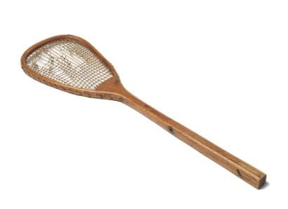 raquette courte paume milieu 18ème en bois...