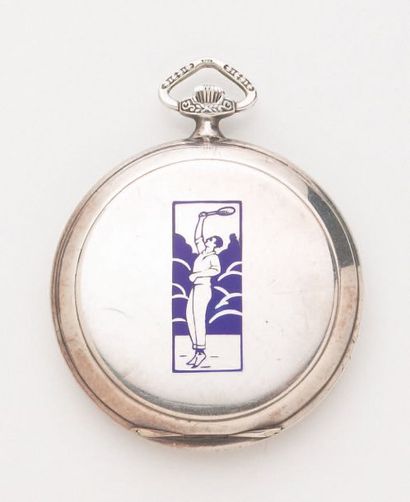 montre gousset marque Unic en argent avec...