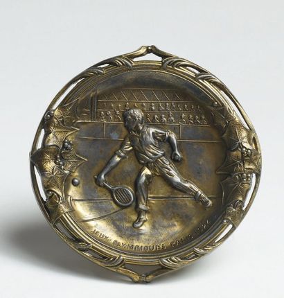cendrier en bronze souvenir des Jeux Olympiques...