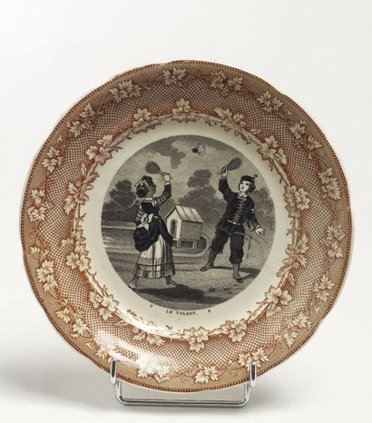 assiette fin 19ème 