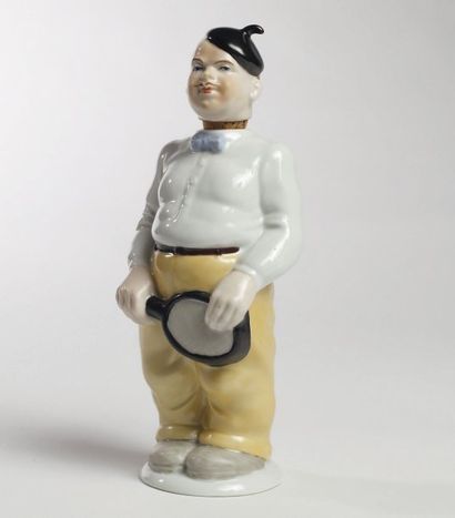 bouteille en forme de joueur avec sa raquette...