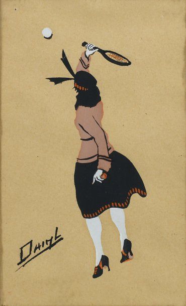 illustration rehaussée au pochoir 