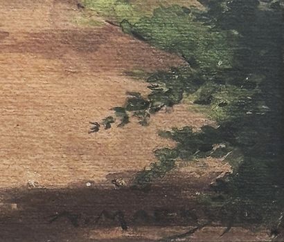 Modern school
Perspective in a park
Watercolor...