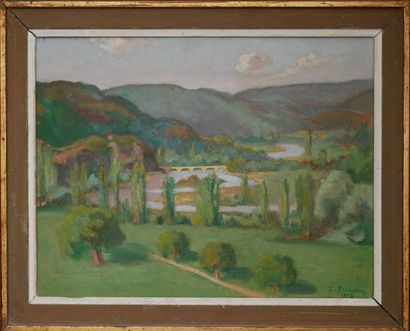 Emile BRUNEAU (20th c.)
Rolling landscape...